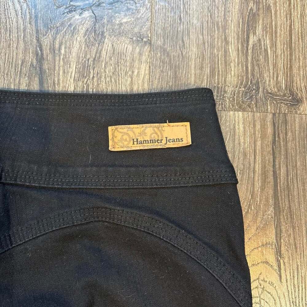 Hammer Jeans Y2K Bootcut Flare Pants Size 5 Black - Picture 4 of 8